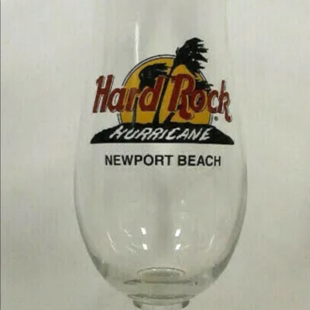 Hard Rock Cafe Hurricane Newport Beach Souvenir Beer Glass 20 Oz. - Picture 2 of 13
